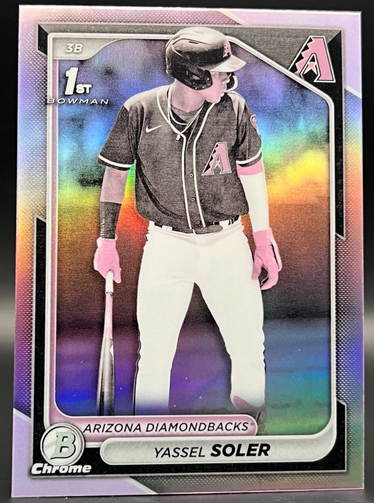 2024 Bowman Chrome Yassel Soler Pearl Refractor SSP #BCP-174 1st Bowman