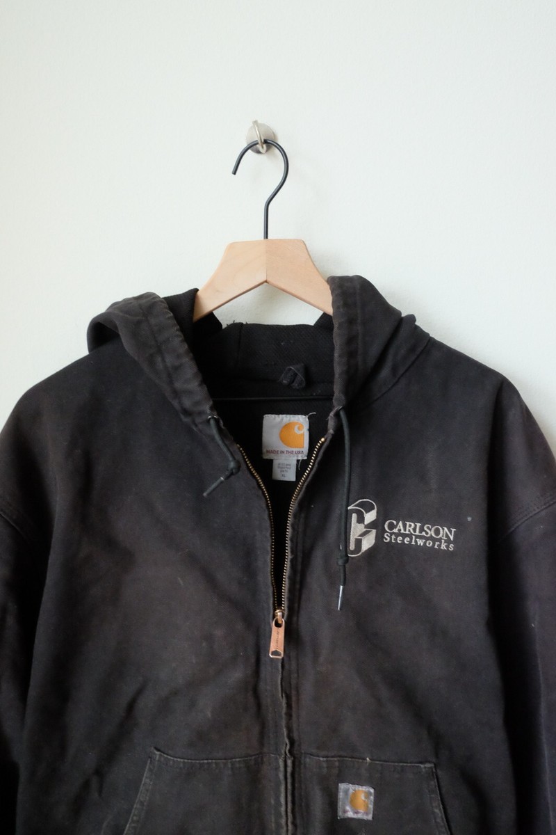 USA MADE Carhartt Thermal Lined Active Jac Hood Duck Work USA MADE Carhartt Thermal Lined Active Jac Hood Duck Work