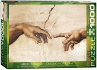 Eurographics Michelangelo Adam 1000 Teile Puzzle Motiv Kunst 680 X 480 Mm (Pz)