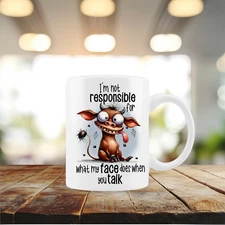 Not Responsible,Coffee/Tea/Chocolate 12 oz.Mug/Cup/Sublimated/Personalize(cu263)