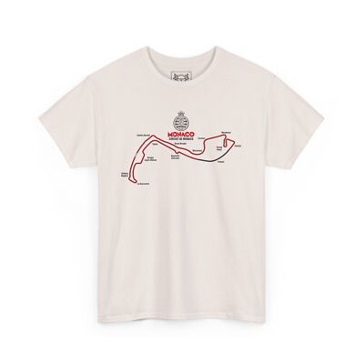 Monaco GP Circuit Map T-Shirt - Street Race Track Tee - Formula Racing Fans Gift