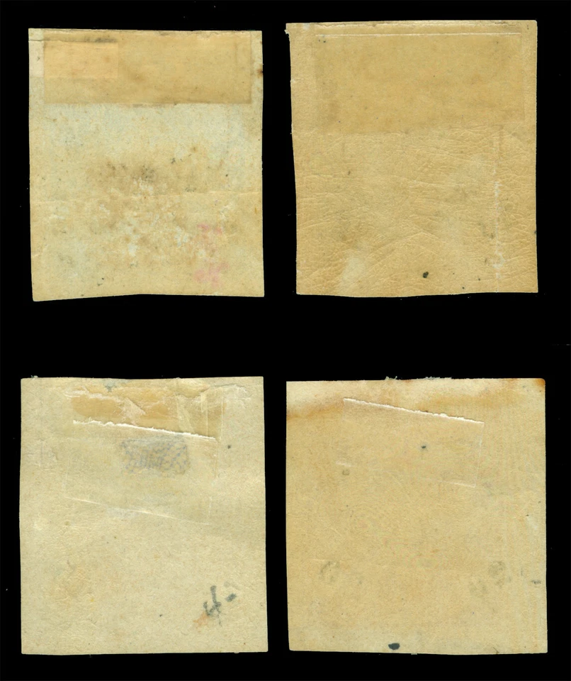 URUGUAY 1866 Escudo de Armas RECARGADO Set Scott # 24-27 Como Nuevo MH Foto 2 de 2