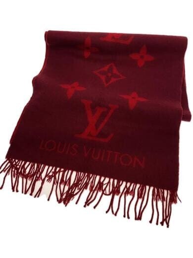LOUIS VUITTON Echarpe Reykjavik M75505 RED | eBay