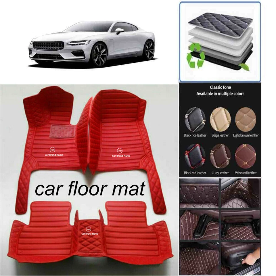 For Cadillac Models Car Floor Mats Waterproof Front Rear Carpets Rugs Auto Mats Foto 4 de 4