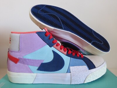 NIKE SB ZOOM BLAZER MID PREMIUM MOSAIC LILAC PURPLE-BLUE-COPA SZ