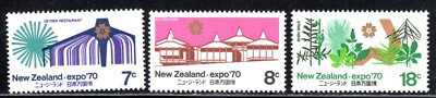 1970 New Zealand SC# 459-461 - Expo '70 Intl., Osaka, Japan - M-NH