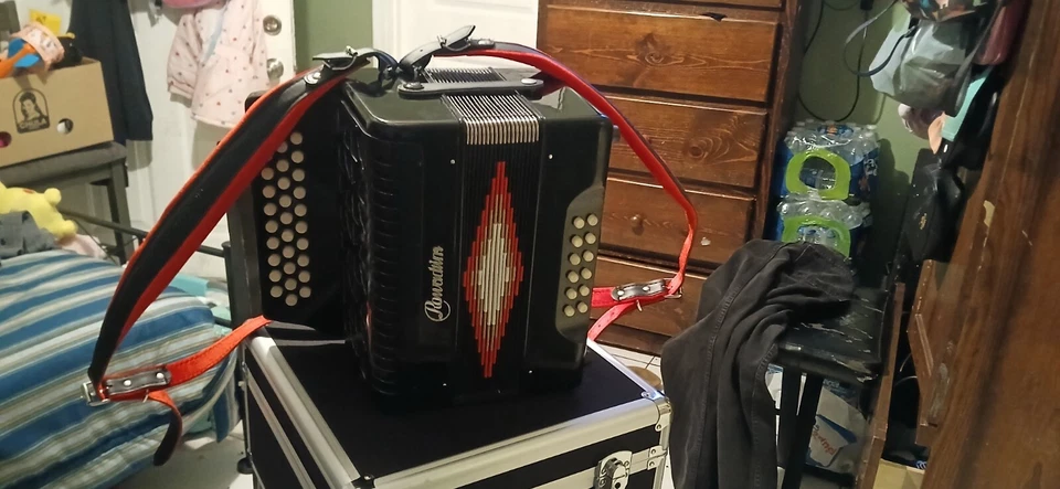 GCF 31 Teclas Acordeón 31 Botones Acordeón De Sol Color Negro DVD Para Aprender Foto 2 de 4