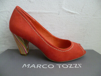 Marco Tozzi Pumps Ballerina Slipper Shoes Red 29320 New