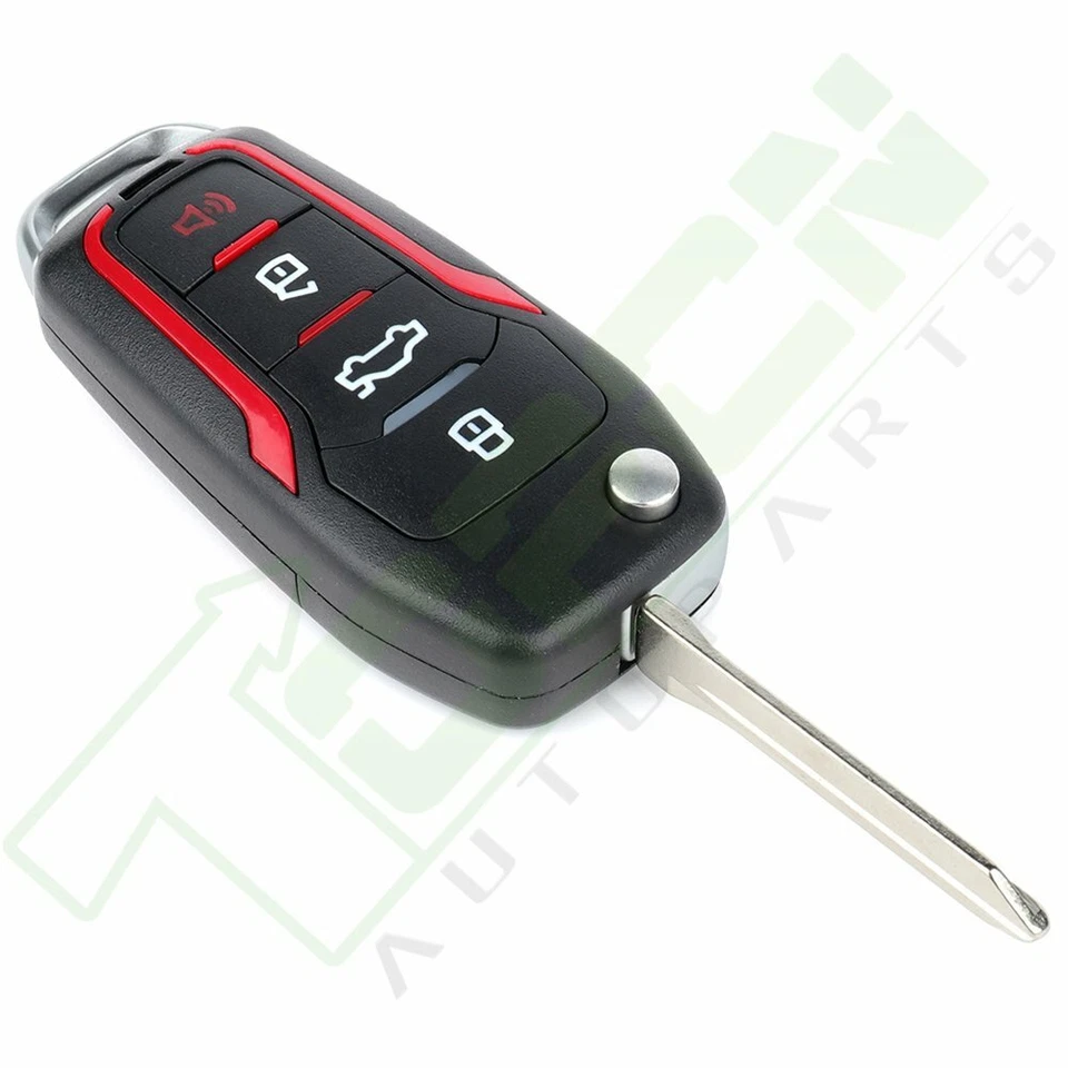 2 para Ford Mustang 2005 2006 2007-2013 entrada sin llave mando a distancia coche llavero Foto 3 de 4