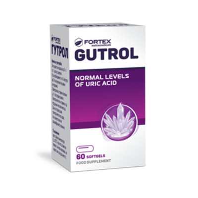 Gutrol Nahrungsergänzungsmittel Gicht, normale Harnsäurespiegel, 60 Softgel