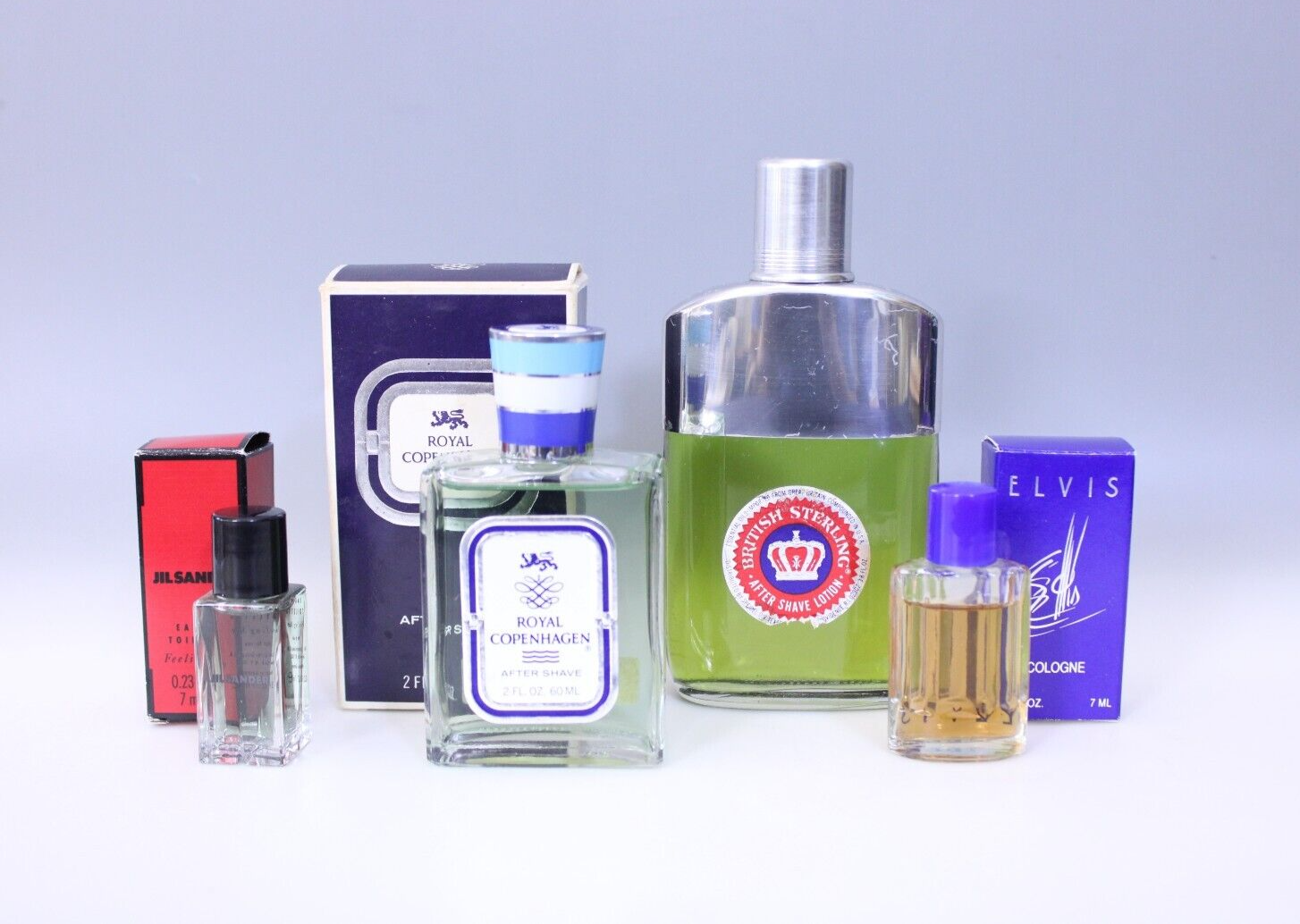 Mixed Lot of Men's Cologne and After Shave Jil Sander British Sterling