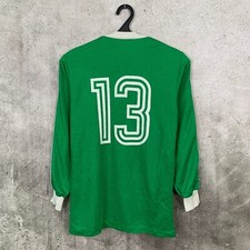 VINTAGE ADIDAS 1980 WEST GERMANY FOOTBALL SHIRT #13 GREEN TEMPLATE JERSEY SIZE M