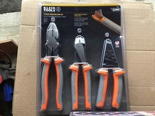 Klein Tools 3 piece 9416R 1000V Insulated plier stripper Tool Kit 1000 volt