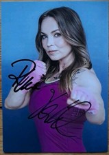 Regina Halmich Orig Autogramm signiert BOXEN Stefan Raab WM SEXY - AK