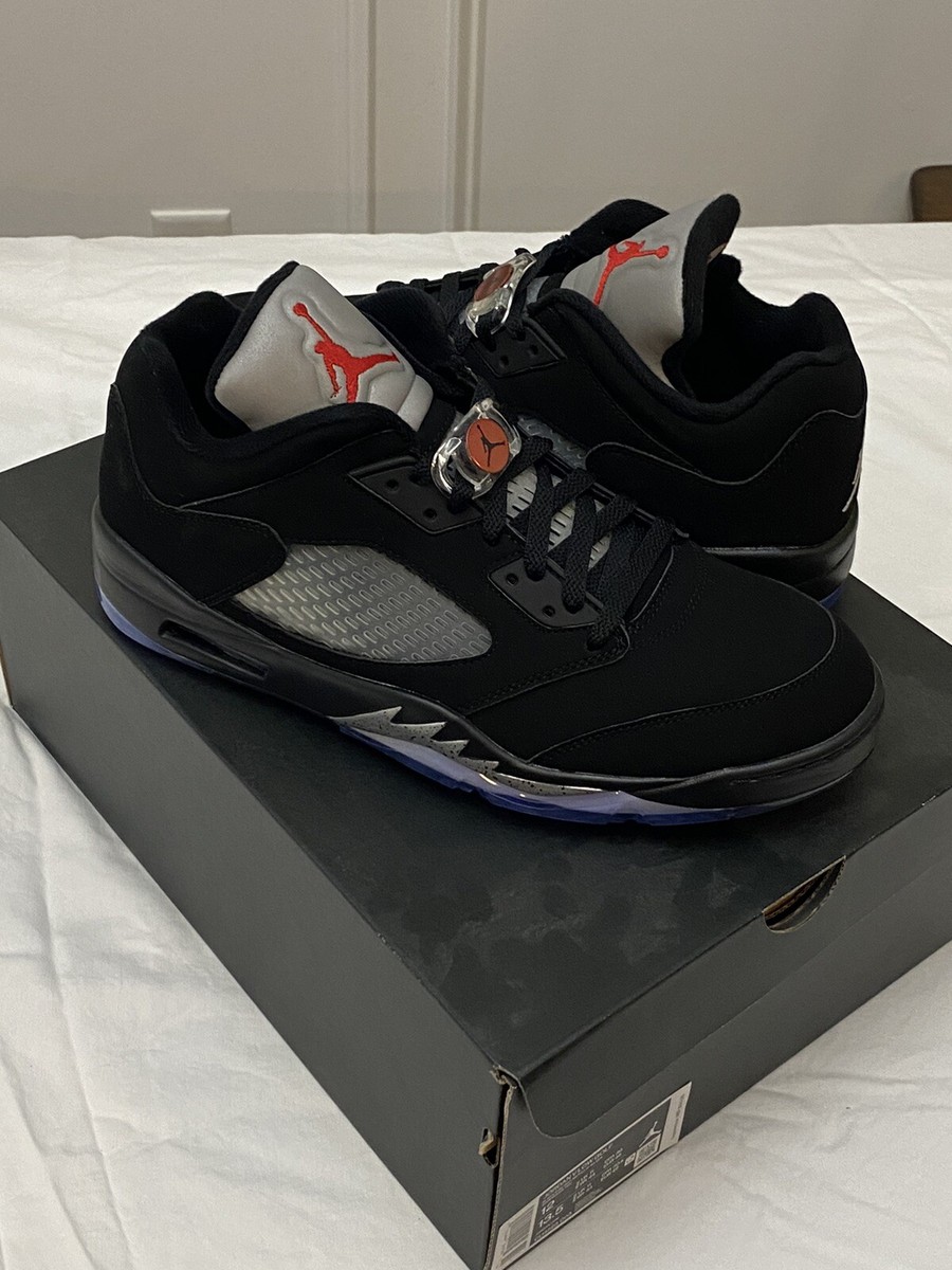 【超美品‼️】Air Jordan 5 Low Golf ブラック/グレー Size 12 - Jordan 5 Low Golf Black /Fire Metallic Silver | eBay