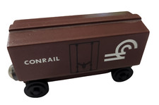 Wooden Whittle Shortline Railroad 3" Conrail Boxcar Train Box Car Compatible
