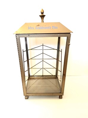 Vintage Mrs. Robbinsons Restaurant Pies Table Talk Counter Display Case Bakery