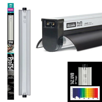 Arcadia PRO T5 UV-B KIT 39W D3+ Dragon 14% UVB 87cm Gesamtlänge
