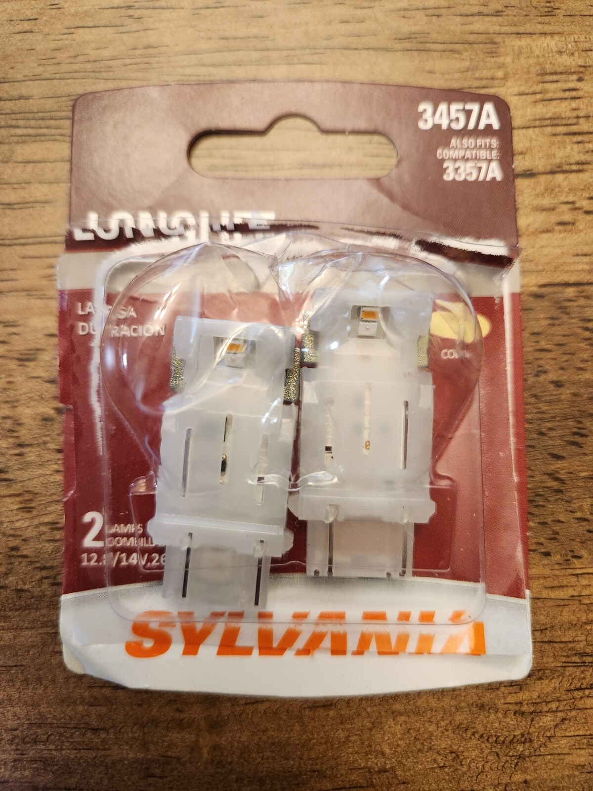 Sylvania 3157A Amber LED Automotive Mini Bulb - 2 ct