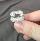 Hypoallergenic White Gold Plated Stainless Steel Fashion Ring Cubic Zirconia 8 — photo 2