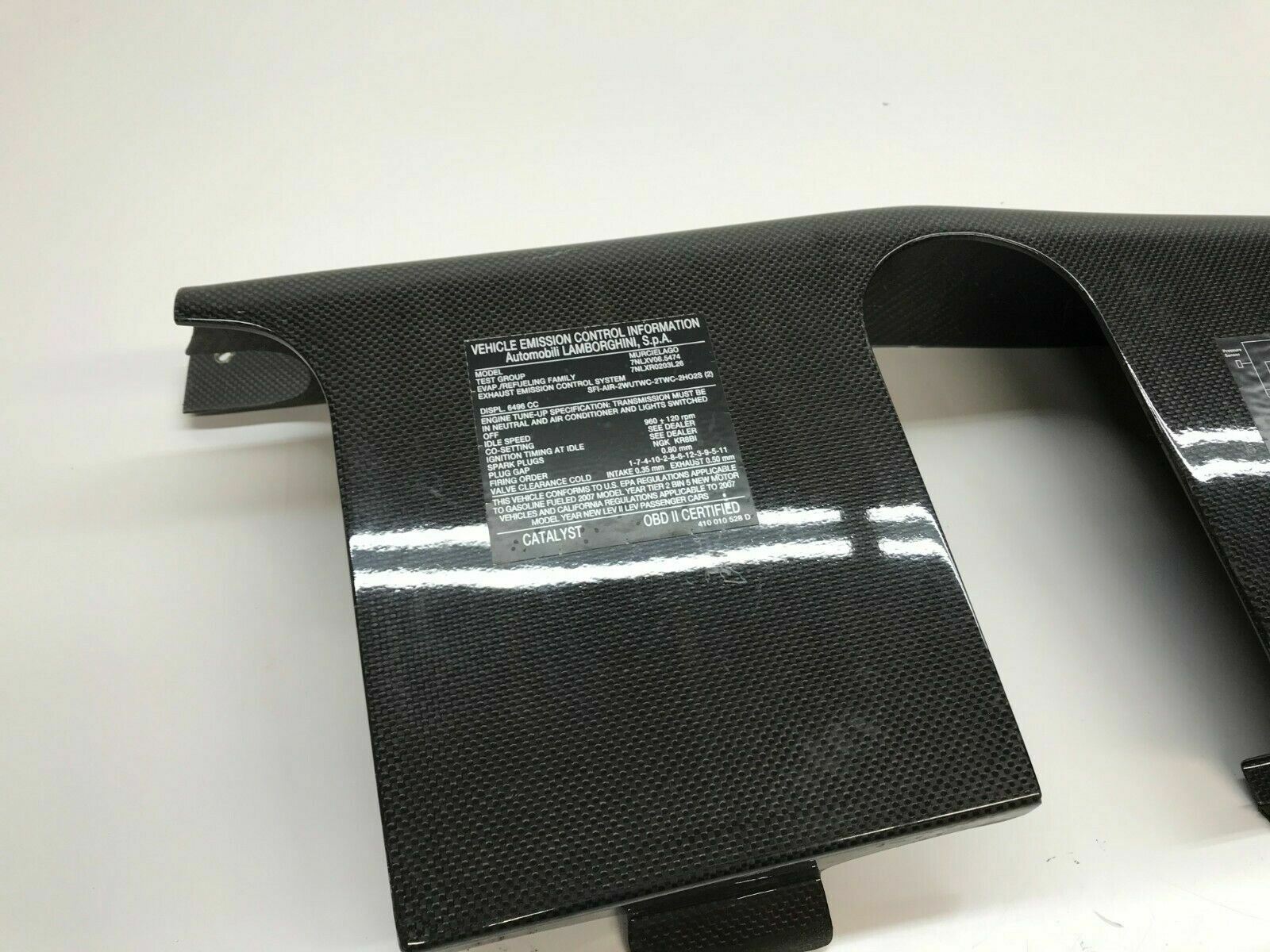 LAMBORGHINI MURCIELAGO LP640 RIGHT RH CARBON FIBER ENGINE PANEL OEM 418103729B