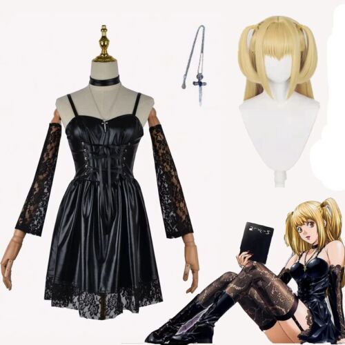 Amane Death Note Cosplay Costume Gothic Uniform Halloween Outfit Party Sets - Picture 1 of 10