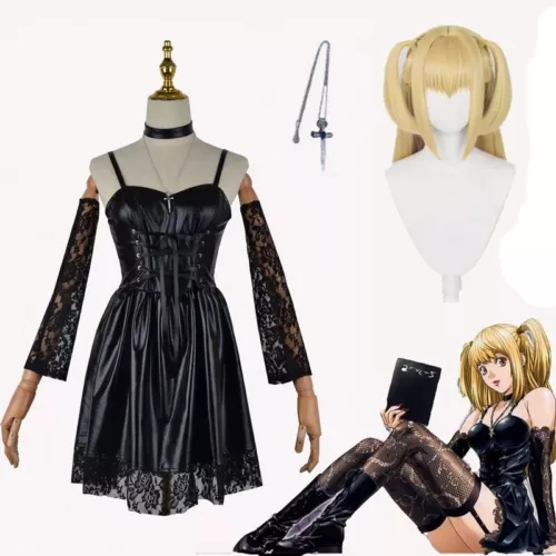 Death Note Cosplay Costume Misa Amane Anime Kleid Set Uniform carnival Kostüme - Bild 2 von 19