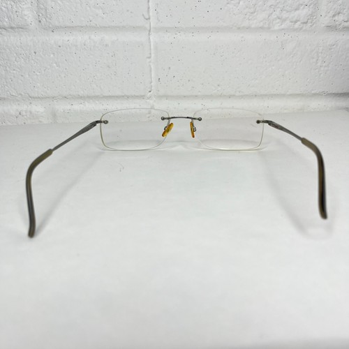 CARRERA CA 7302 Eyeglasses Size 50-19 Silver Rimless Mens H6313 - Picture 3 of 7