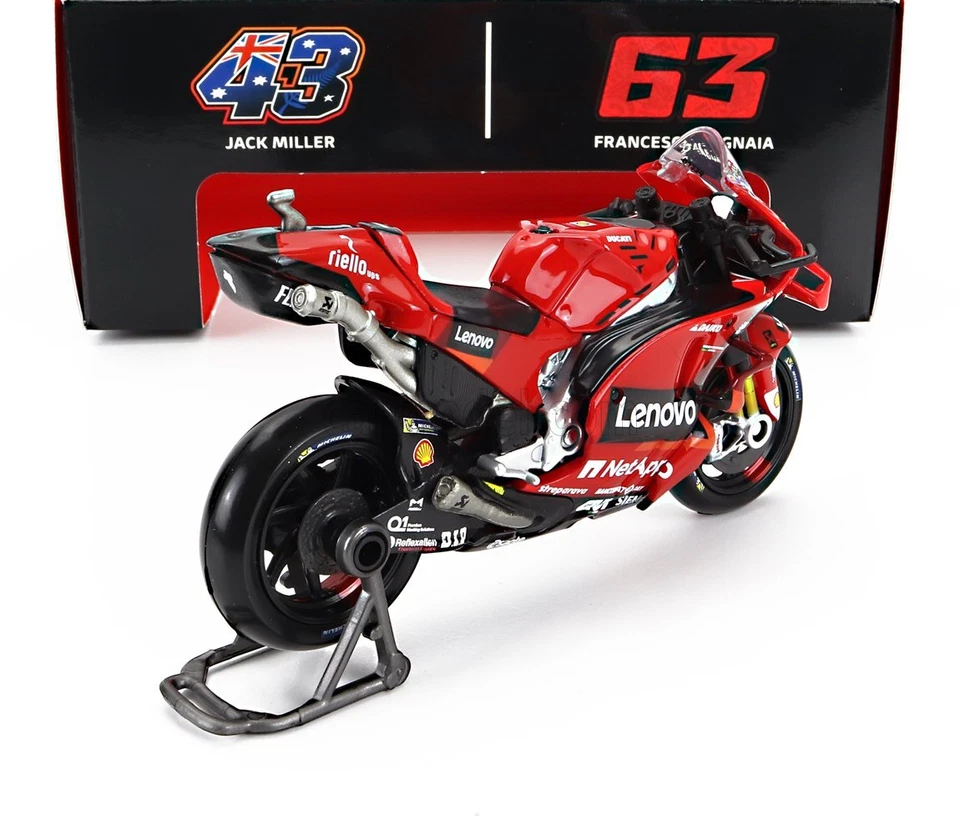 MODELLINO MOTO STATICO DIECAST MAISTO DUCATI GP22 BAGNAIA MOTOGP 2022 SCALA 1/18 - Immagine 2 di 4