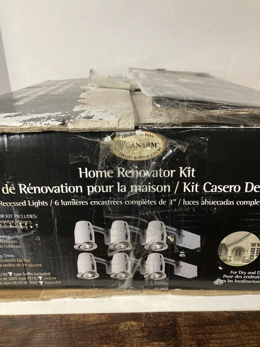 Canarm Recessed Lighting Set of 6 Home Renovator Kit 3