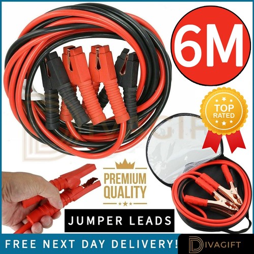 6M HEAVY DUTY JUMP LEADS 3000AMP CAR VAN BATTERY STARTER BOOSTER CABLES