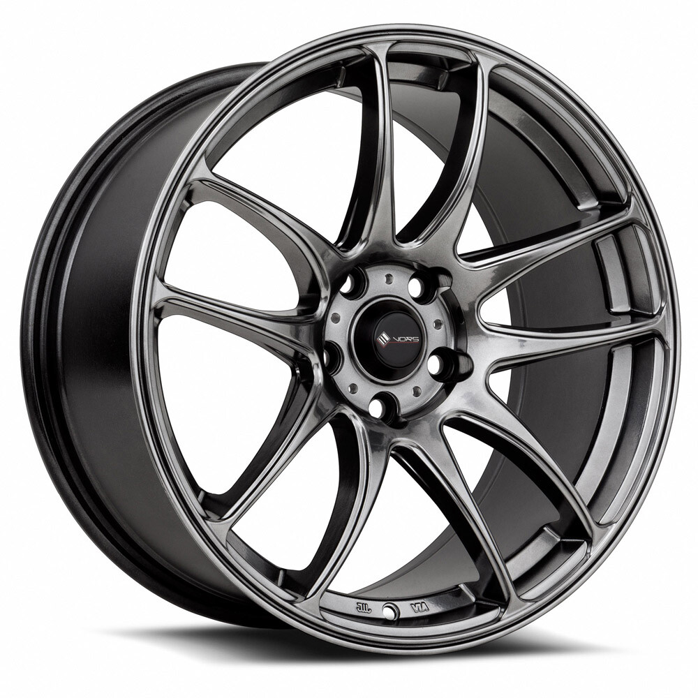 18x8.5 Vors TR4 5x114.3 +35 Hyper Black Wheels (Set of 4) | eBay