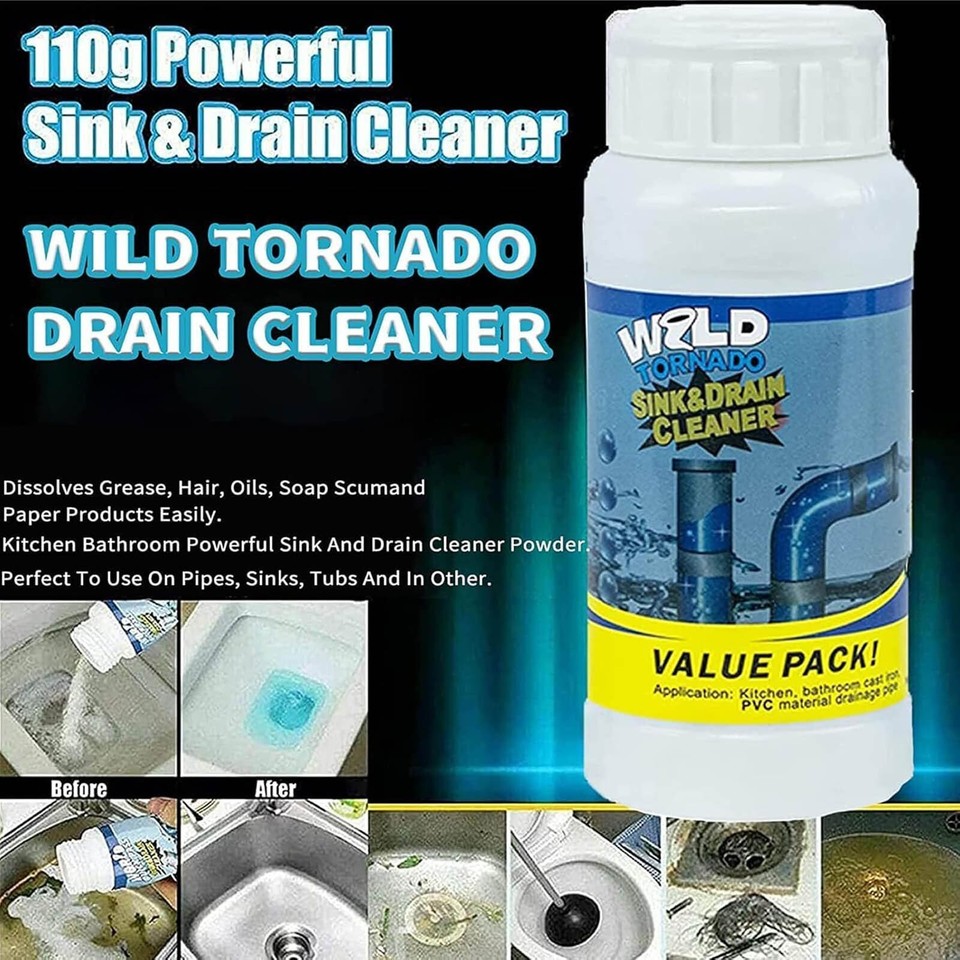 1·3x Fast Drain Remover Hot Sink Pipe Dredge Bomb Toilet Quick FoamingCleaner, E - Foto 6