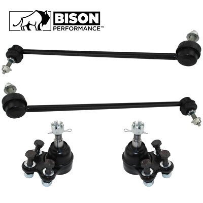 Bison Performance 4pc Front Sway Bar & Lower Ball Joint Kit For Buick Chevy FWD