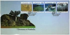 1988 FDC Australia. Panorama of Australia. "Gum flowers & leaf" PictPMK "PERTH"