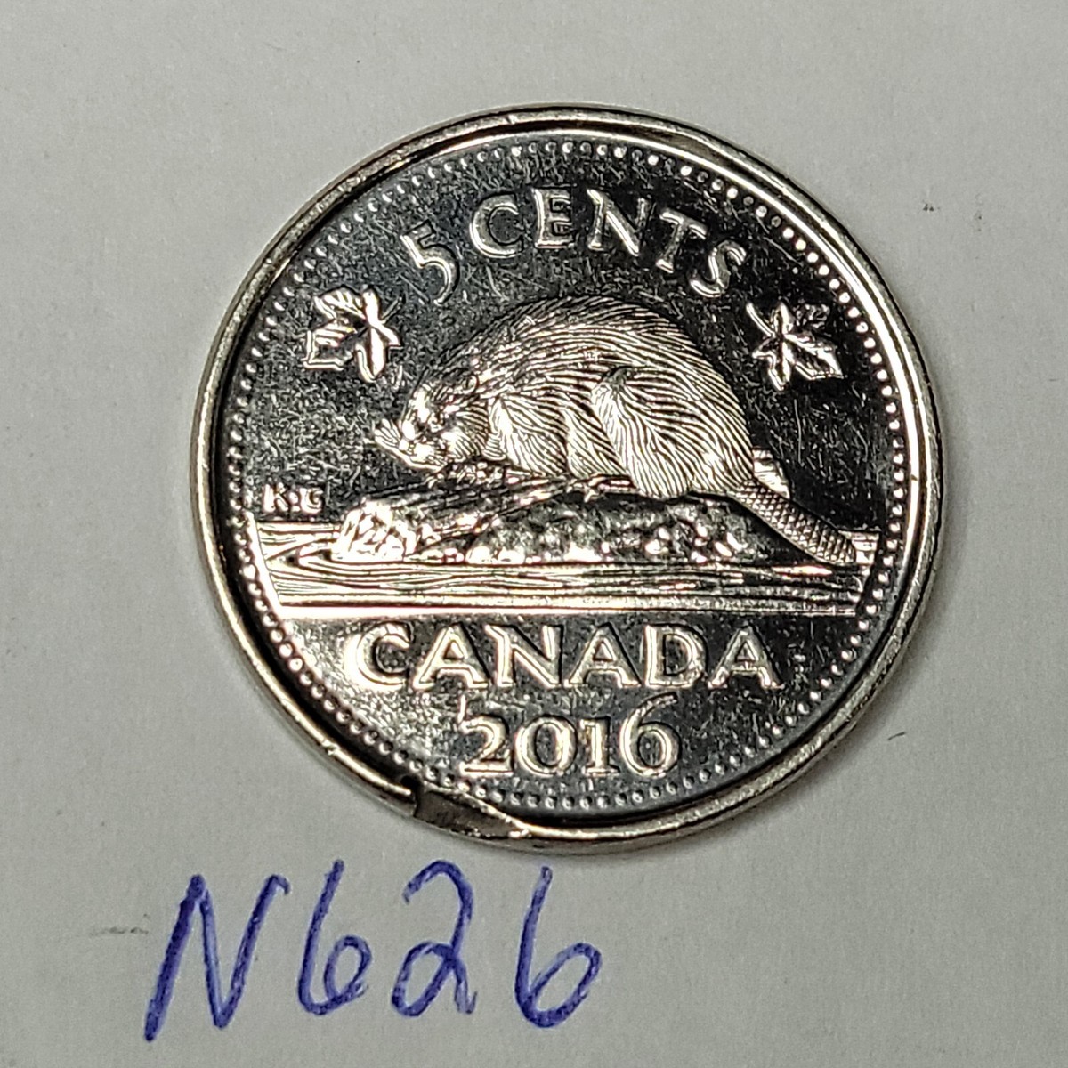 ERROR 2016 Clipped Planchet 5 CENTS CANADA Nickel N626 | eBay