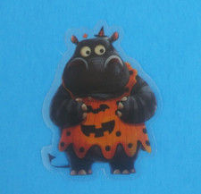 Fun Cute Halloween Animal Transparent Sticker 2.18" x 1.58" AS 