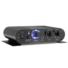 Pyle 90W Bluetooth Streaming Stereo Mini Power Amplifier Digital/Analog Inputs