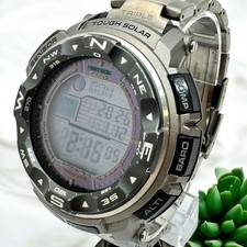 Casio Pro Trek PRW 2500T 7JF Radio Solare Onda Serie Titanio Polso 20cm