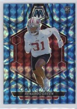 2024 Panini Mosaic Rookies Reactive Blue Mosaic Prizm Renardo Green #358 1h1n