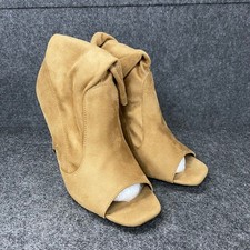 FASHION NOVA Jolyn Peep Toe Booties Womens Si...