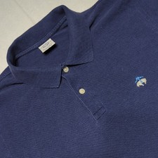 Brooks Brothers Slim Fit Navy Performance Polo Shirt Mens Medium