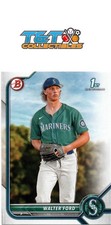 2022 Bowman Draft #BD-187 Walter Ford Seattle Mariners base paper RC