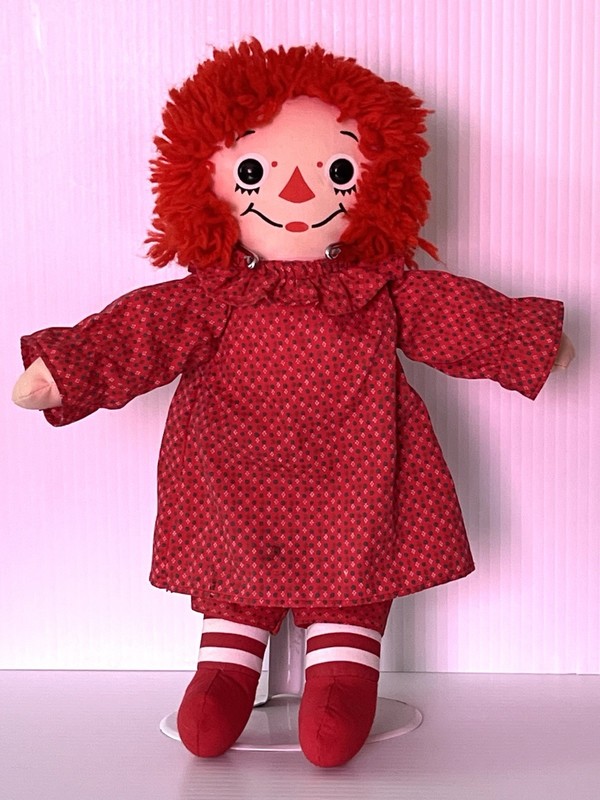 Vtg 1996 Raggedy Ann Doll 12”Hasbro Johnny Gruelle Collector's Ed Christmas