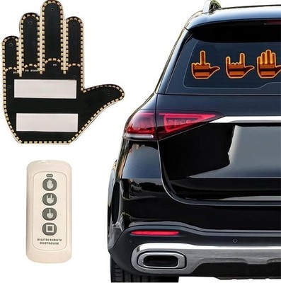 LED Mid Finger Sign for Car, Thumb Up Down Light, Cool Interior Light, Funny...