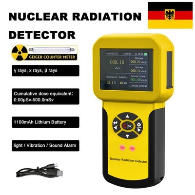 LCD Tragbarer Nuclear Radiation Detector Geiger Counter Meter β Y X Ray Monitor