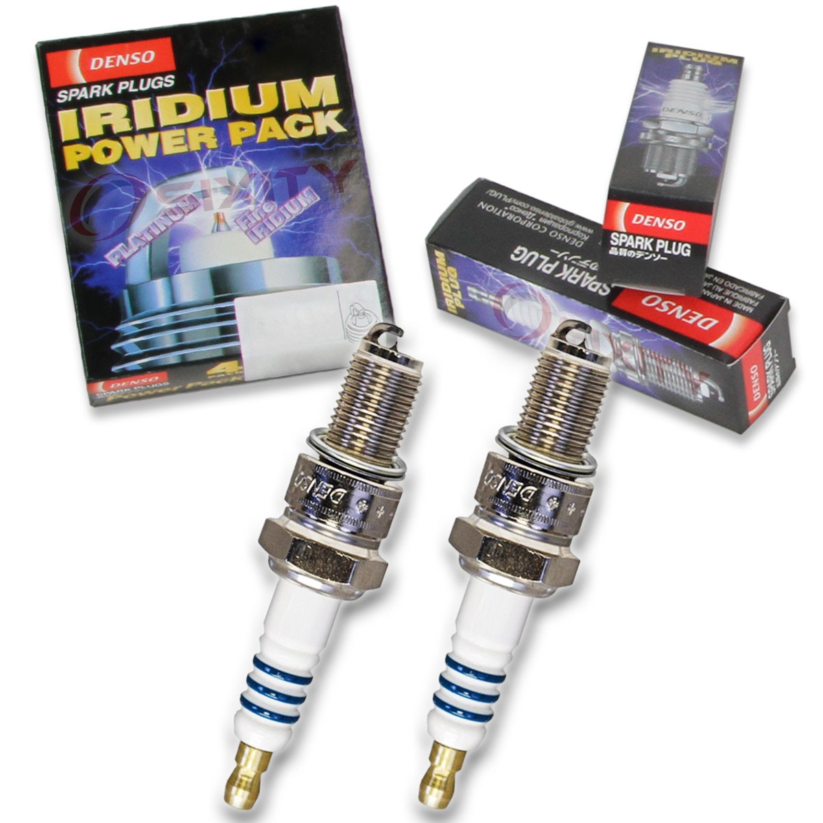 2 pc Denso Iridium Power Spark Plug for Yamaha TX750 1973-1974 Tune Up Kit zg
