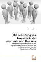 Die Bedeutung Von Empathie In Der Psychosozialen Beratung Gerlinde Ecker Buch