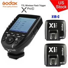 US Godox XPro-C 2.4G TTL Wireless Flash Trigger 2 X1R-C Receiver Fr Canon Camera