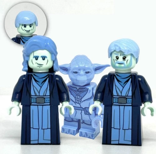 Force Ghost Anakin Skywalker Yoda & Obi-wan Kenobi custom figures Star Wars lego